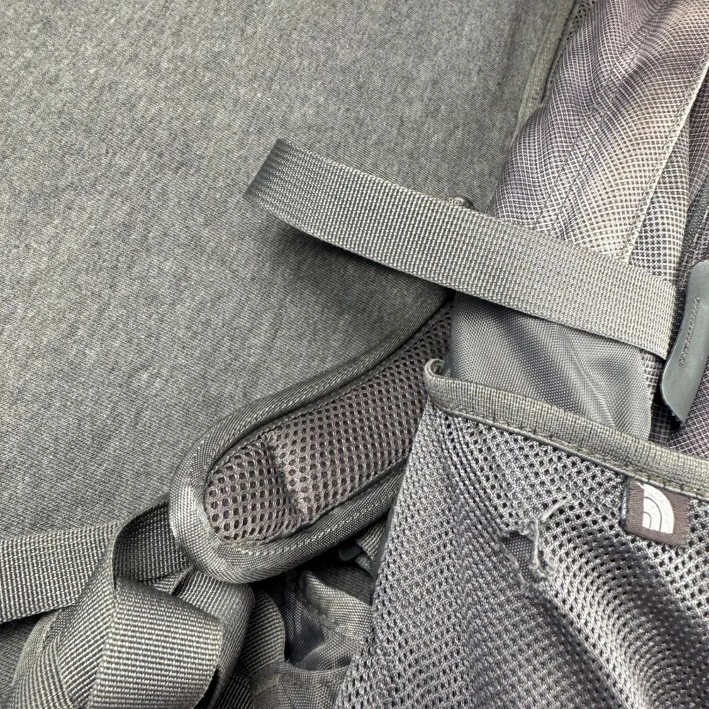 The North Face Recon Backpack Grey Lime Green Hiking School Laptop Daypack Bag